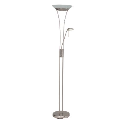 Brilliant - LED prigušiva podna lampa FINN 2xLED/13W/230V matni hrom