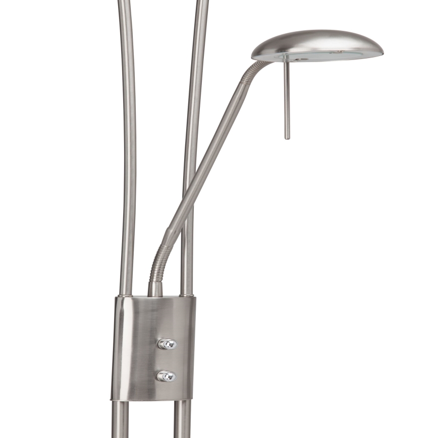 Brilliant - LED prigušiva podna lampa FINN 2xLED/13W/230V matni hrom
