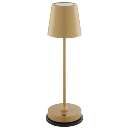 Brilliant - LED prigušiva punjiva dodirna spoljašnja stona lampa ELORA LED/2,5W/5V 2700K 2600 mAh IP44 zlatna