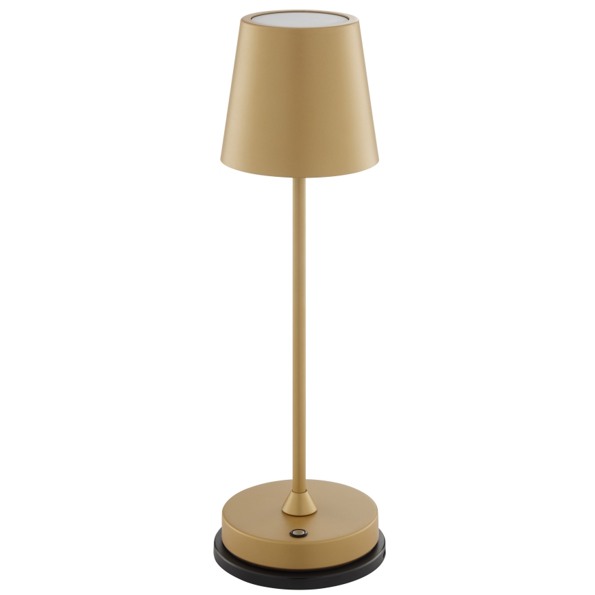 Brilliant - LED prigušiva punjiva dodirna spoljašnja stona lampa ELORA LED/2,5W/5V 2700K 2600 mAh IP44 zlatna