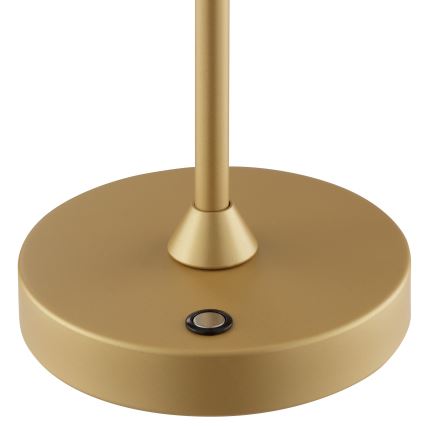 Brilliant - LED prigušiva punjiva dodirna spoljašnja stona lampa ELORA LED/2,5W/5V 2700K 2600 mAh IP44 zlatna