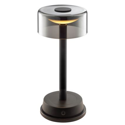 Brilliant - LED prigušiva punjiva dodirna spoljašnja stona lampa RAZOR LED/2,5W/5V 2700K 2600 mAh IP44 crna