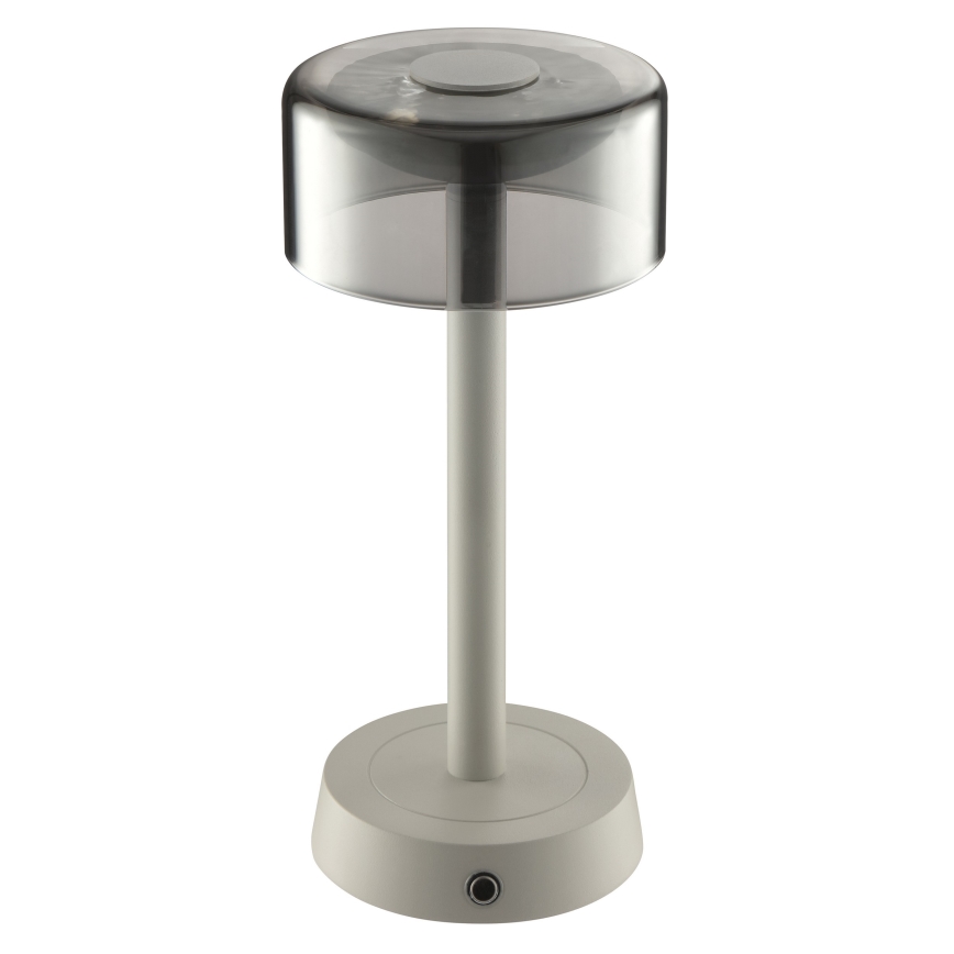Brilliant - LED prigušiva punjiva dodirna spoljna stona lampa RAZOR LED/2,5W/5V 2700K 2600 mAh IP44 siva