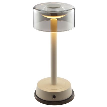 Brilliant - LED prigušiva punjiva dodirna spoljna stona lampa RAZOR LED/2,5W/5V 2700K 2600 mAh IP44 siva