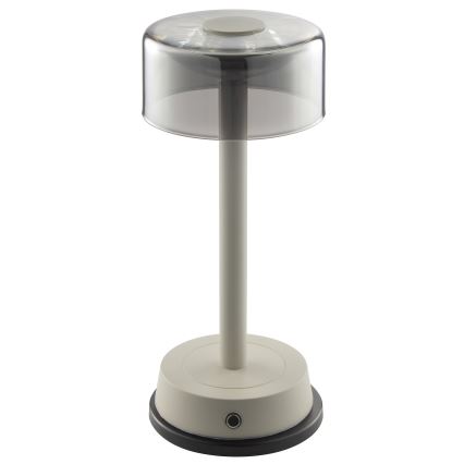 Brilliant - LED prigušiva punjiva dodirna spoljna stona lampa RAZOR LED/2,5W/5V 2700K 2600 mAh IP44 siva