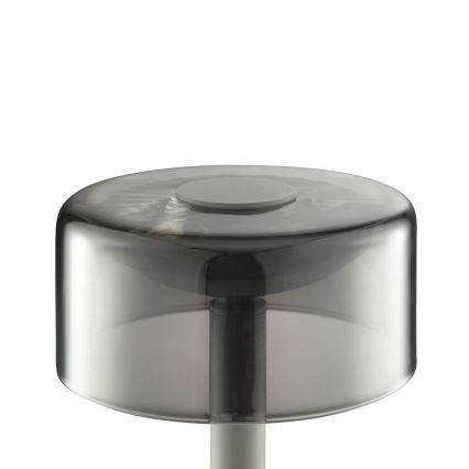 Brilliant - LED prigušiva punjiva dodirna spoljna stona lampa RAZOR LED/2,5W/5V 2700K 2600 mAh IP44 siva