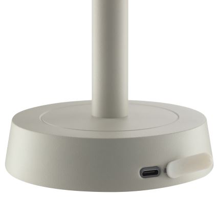 Brilliant - LED prigušiva punjiva dodirna spoljna stona lampa RAZOR LED/2,5W/5V 2700K 2600 mAh IP44 siva