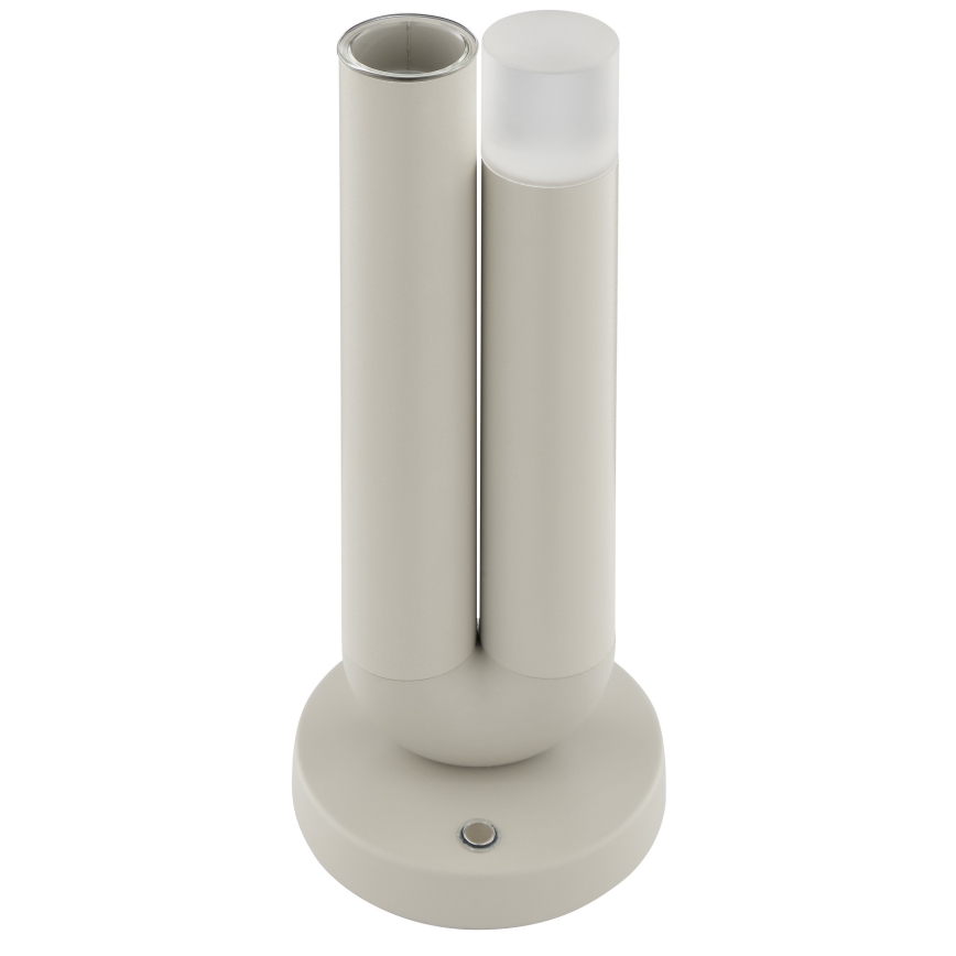 Brilliant - LED prigušiva punjiva dodirna spoljašnja stona lampa SAYU LED/2,5W/5V 2700K 2600 mAh IP44 siva