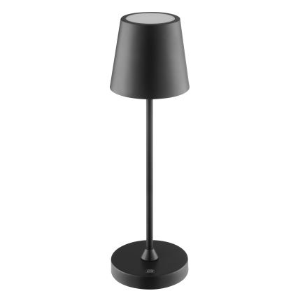Brilliant - LED prigušiva punjiva dodirna stona lampa za spoljašnju upotrebu ELORA LED/2,5W/5V 2700K 2600 mAh IP44 crna