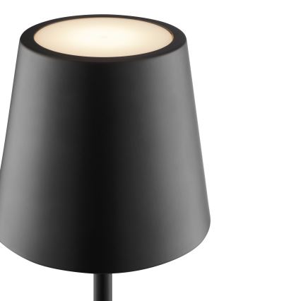 Brilliant - LED prigušiva punjiva dodirna stona lampa za spoljašnju upotrebu ELORA LED/2,5W/5V 2700K 2600 mAh IP44 crna