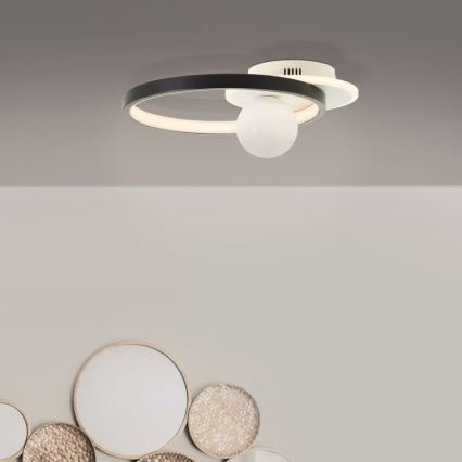 Brilliant - LED prigušiva stropna svetiljka ATLANTA LED/24W/230V crna/bela