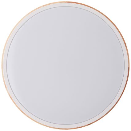 Brilliant - LED prigušiva stropna svetiljka BAARLO LED/24W/230V prečnik 35 cm bela/kaučukovo drvo