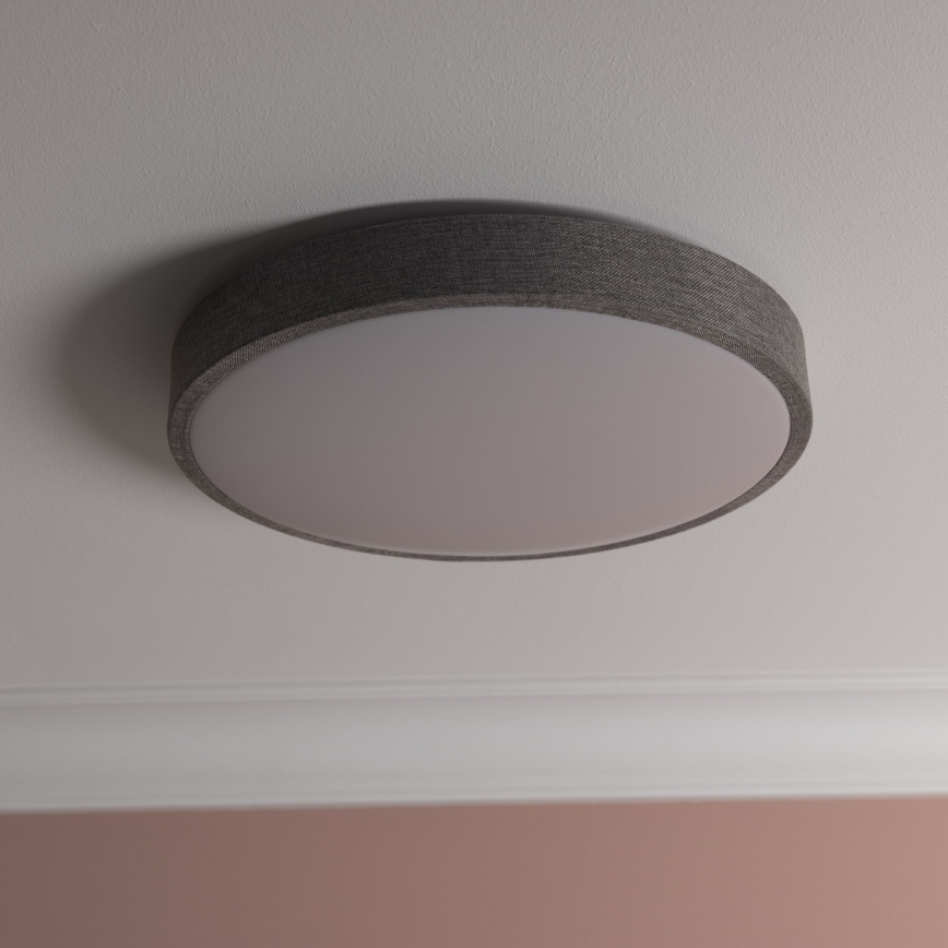 Brilliant - LED prigušiva stropna svetiljka FILIZ LED/24W/230V preč. 38,5 cm siva