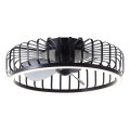 Brilliant - LED prigušiva stropna svetiljka sa ventilatorom CAPO LED/36W/230V 2700-6500K prečnik 48 cm crna + daljinski upravljač