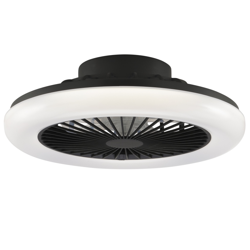 Brilliant - LED prigušiva stropna svetiljka sa ventilatorom MONTERO LED/20W/230V 2700-6500K prečnika 42 cm crna + daljinski upravljač