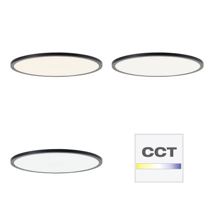 Brilliant - LED prigušiva stropna svetiljka TUCO LED/33W/230V 3000-6500K prečnik 50 cm crna + daljinski upravljač