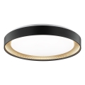 Brilliant - LED prigušiva stropna svetiljka WALDO LED/36W/230V 3000-6500K pr. 48,5 cm crna/zlatna + daljinski upravljač