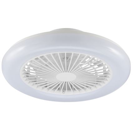 Brilliant - LED prigušiva stropna svetiljka sa ventilatorom MONTERO LED/20W/230V 2700-6500K prečnik 42 cm bela + daljinski upravljač