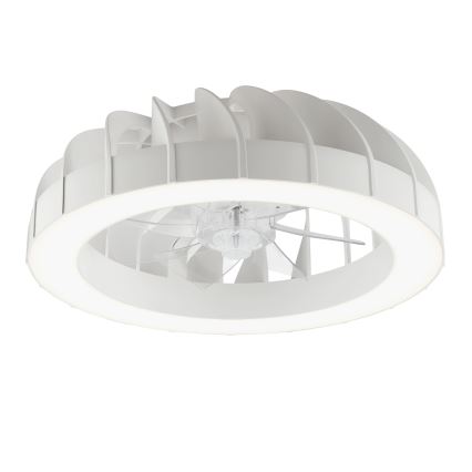 Brilliant - LED RGBW prigušiva stropni ventilator sa svetlom FANORA LED/30W/230V 2700-6500K prečnik 46 cm bela + daljinski upravljač