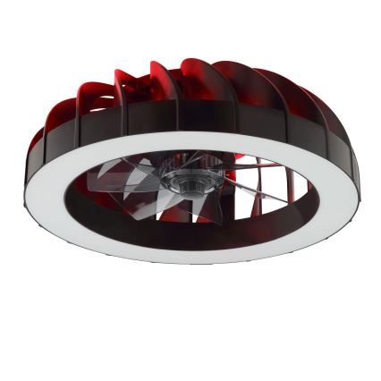 Brilliant - LED RGBW prigušiva plafonski ventilator sa svetlom FANORA LED/30W/230V 2700-6500K prečnik 46 cm crna + daljinski upravljač