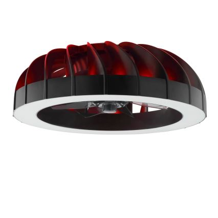Brilliant - LED RGBW prigušiva plafonski ventilator sa svetlom FANORA LED/30W/230V 2700-6500K prečnik 46 cm crna + daljinski upravljač