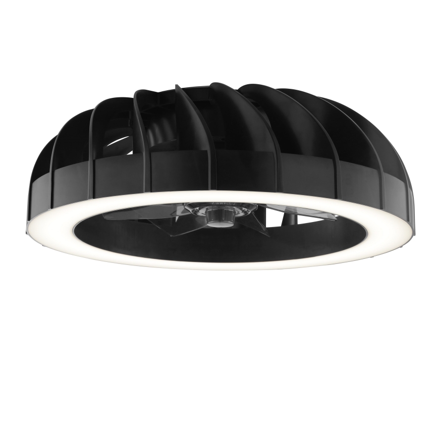 Brilliant - LED RGBW prigušiva plafonski ventilator sa svetlom FANORA LED/30W/230V 2700-6500K prečnik 46 cm crna + daljinski upravljač