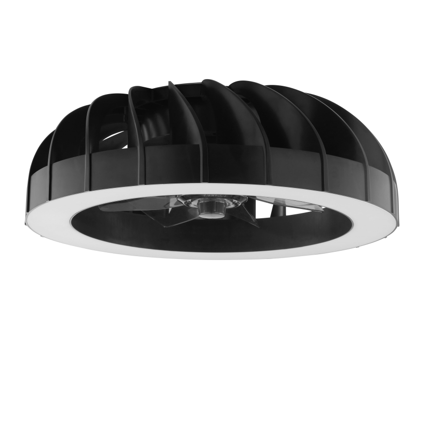 Brilliant - LED RGBW prigušiva plafonski ventilator sa svetlom FANORA LED/30W/230V 2700-6500K prečnik 46 cm crna + daljinski upravljač