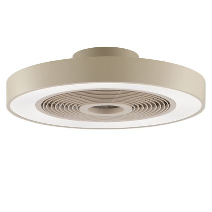 Brilliant - LED RGBW prigušiva plafonska svetiljka sa ventilatorom CATANIA LED/37W/230V 2700-6500K prečnik 48,6 cm u bež boji + daljinski upravljač