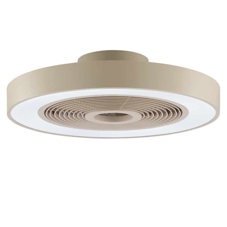 Brilliant - LED RGBW prigušiva plafonska svetiljka sa ventilatorom CATANIA LED/37W/230V 2700-6500K prečnik 48,6 cm u bež boji + daljinski upravljač