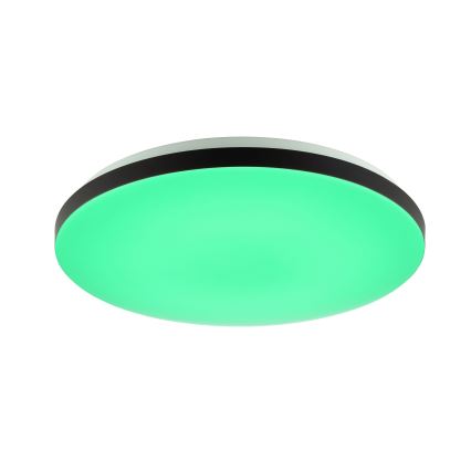 Brilliant - LED RGBW prigušiva plafonska svetiljka LIVIO LED/20W/230V 3000-6500K prečnik 38,5 cm crna + daljinski upravljač