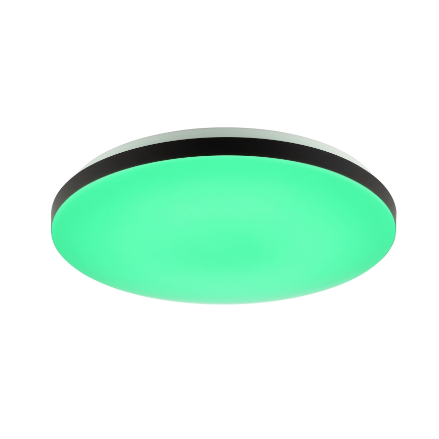 Brilliant - LED RGBW prigušiva plafonska svetiljka LIVIO LED/20W/230V 3000-6500K prečnik 38,5 cm crna + daljinski upravljač