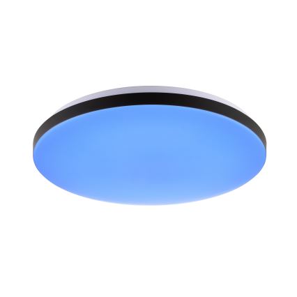 Brilliant - LED RGBW prigušiva plafonska svetiljka LIVIO LED/20W/230V 3000-6500K prečnik 38,5 cm crna + daljinski upravljač