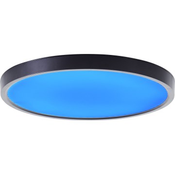 Brilliant - LED RGBW prigušiva plafonska svetiljka LOTTI LED/16W/230V 3000K prečnik 30 cm crna Wi-Fi Tuya + daljinski upravljač