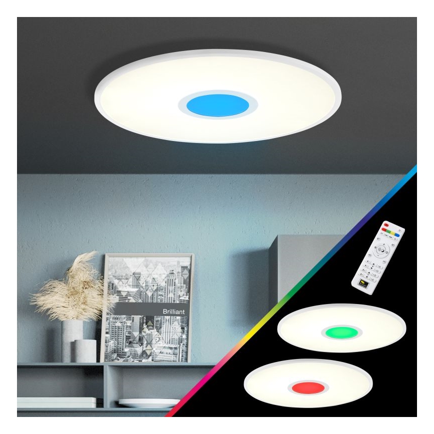 Brilliant - LED RGBW prigušiva plafonska svetiljka ODELLA LED/24W/230V 2700-6500K + daljinski upravljač