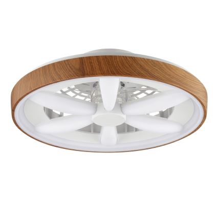 Brilliant - LED RGBW prigušiva plafonski ventilator GAIANO LED/24W/230V 2700-6500K prečnik 48 cm smeđa + daljinski upravljač