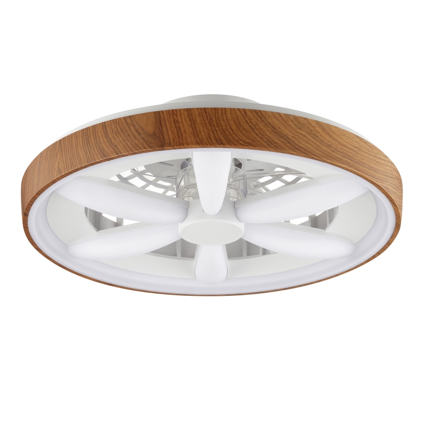 Brilliant - LED RGBW prigušiva plafonski ventilator GAIANO LED/24W/230V 2700-6500K prečnik 48 cm smeđa + daljinski upravljač