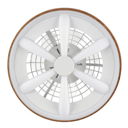 Brilliant - LED RGBW prigušiva plafonski ventilator GAIANO LED/24W/230V 2700-6500K prečnik 48 cm smeđa + daljinski upravljač