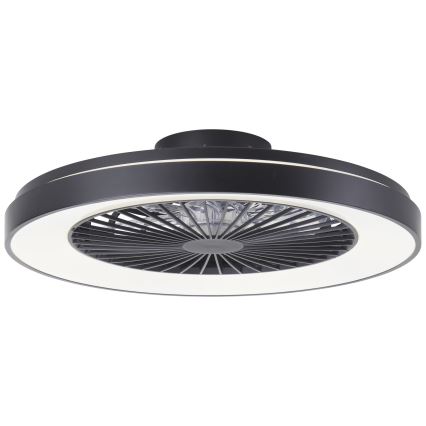 Brilliant - LED RGBW sa prigušiva funkcijom plafonski ventilator MAZZARO LED/24W/230V 3000-6500K prečnik 58 cm crna + daljinski upravljač