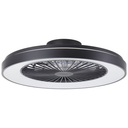 Brilliant - LED RGBW sa prigušiva funkcijom plafonski ventilator MAZZARO LED/24W/230V 3000-6500K prečnik 58 cm crna + daljinski upravljač
