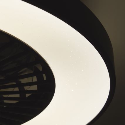 Brilliant - LED RGBW sa prigušiva funkcijom plafonski ventilator MAZZARO LED/24W/230V 3000-6500K prečnik 58 cm crna + daljinski upravljač
