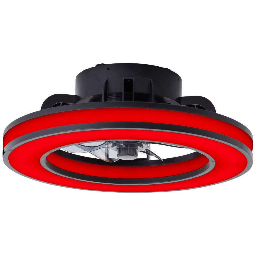 Brilliant - LED RGBW prigušiva stropni ventilator MONDELLO LED/26W/230V 2700–6500K prečnik 41 cm crna + daljinski upravljač