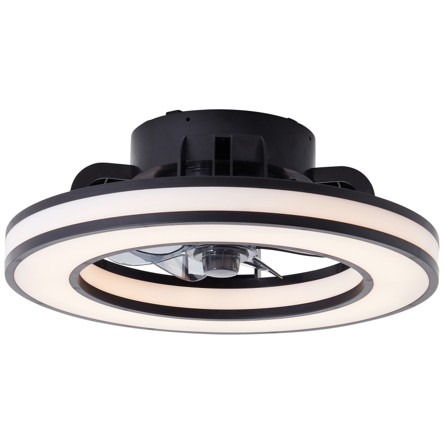Brilliant - LED RGBW prigušiva stropni ventilator MONDELLO LED/26W/230V 2700–6500K prečnik 41 cm crna + daljinski upravljač
