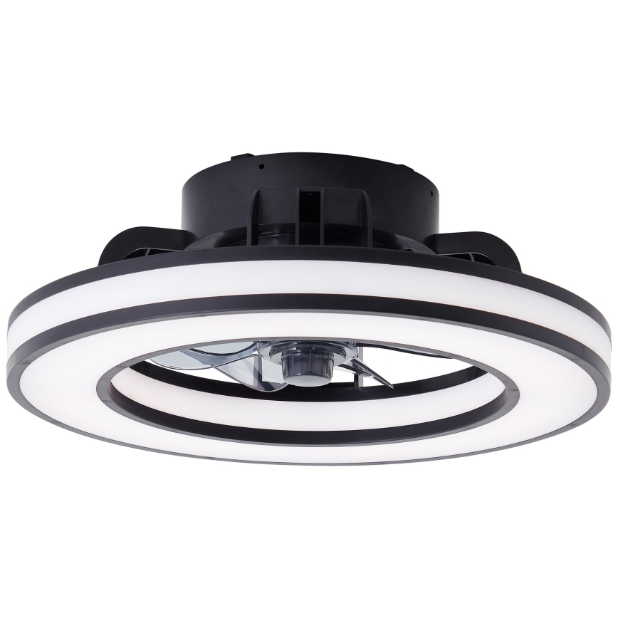 Brilliant - LED RGBW prigušiva stropni ventilator MONDELLO LED/26W/230V 2700–6500K prečnik 41 cm crna + daljinski upravljač