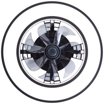 Brilliant - LED RGBW prigušiva stropni ventilator MONDELLO LED/26W/230V 2700–6500K prečnik 41 cm crna + daljinski upravljač