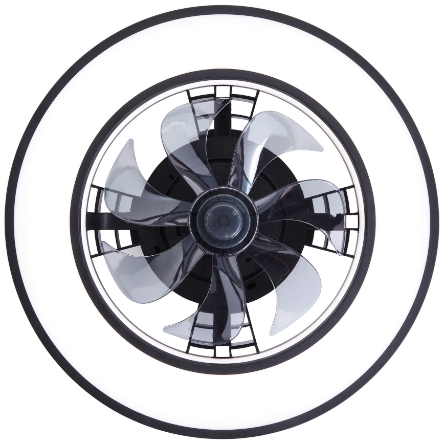 Brilliant - LED RGBW prigušiva stropni ventilator MONDELLO LED/26W/230V 2700–6500K prečnik 41 cm crna + daljinski upravljač