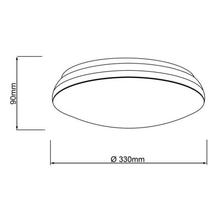 Brilliant - LED RGBW prigušiva plafonsko svetlo MIDWAY LED/14W/230V 3100-6500K Wi-Fi Tuya + daljinski upravljač