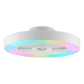 Brilliant - LED RGBW prigušiva stropna svetiljka sa ventilatorom CATANIA LED/37W/230V 2700-6500K prečnik 48,6 cm bela + daljinski upravljač