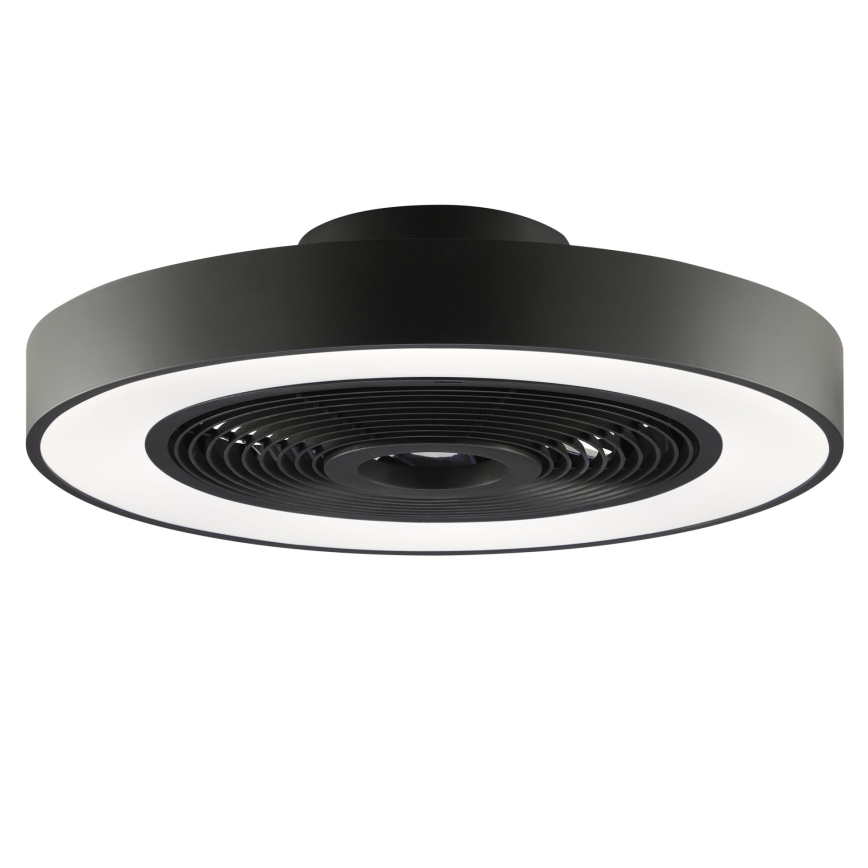 Brilliant - LED RGBW prigušiva stropna lampa sa ventilatorom CATANIA LED/37W/230V 2700-6500K prečnik 48,6 cm crna + daljinski upravljač