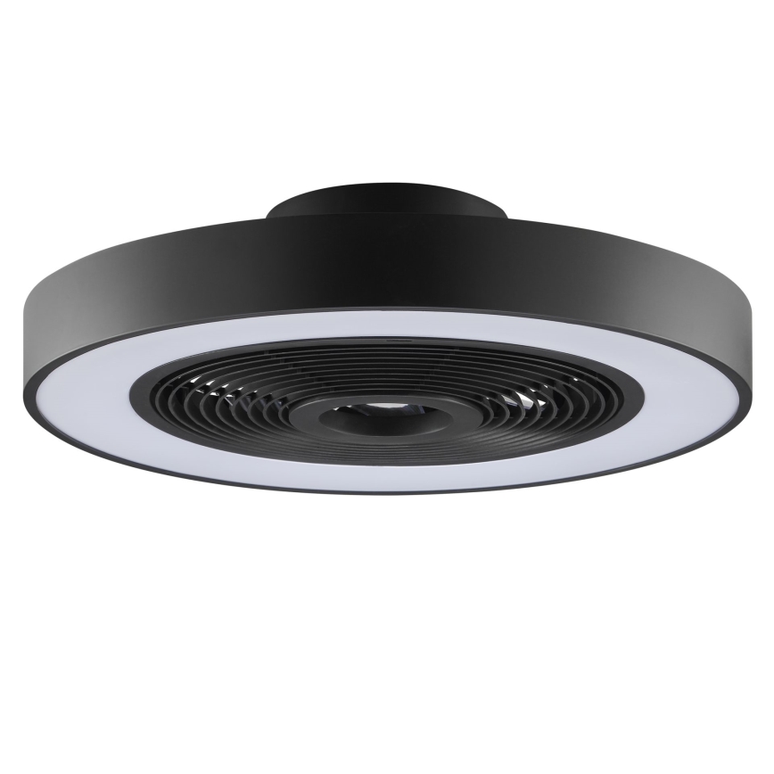 Brilliant - LED RGBW prigušiva stropna lampa sa ventilatorom CATANIA LED/37W/230V 2700-6500K prečnik 48,6 cm crna + daljinski upravljač