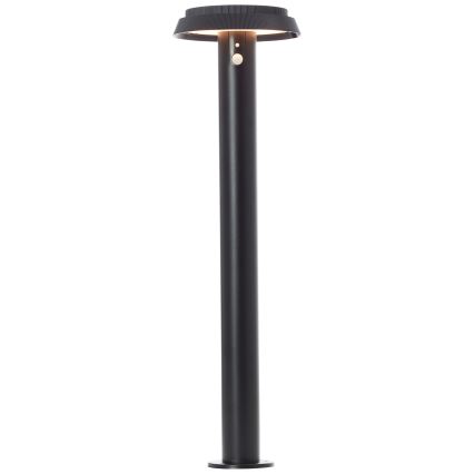 Brilliant - LED solarna lampa sa senzorom ALVERO LED/4W/3,7V 2000 mAh 70 cm IP44 crna